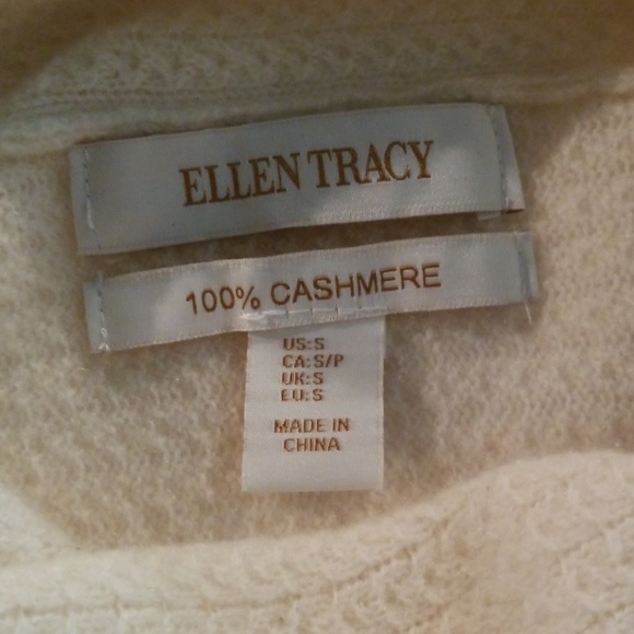 Ellen Tracy 100% cashmere cowl neck sweater - Picture 4 of 6